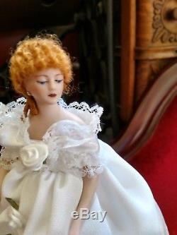 Vintage Lot Victorian Family Dolls Dollhouse Miniature Handmade Porcelain