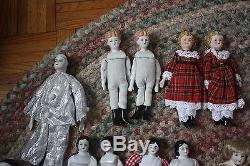 Vintage Lot of 24 Silvestri Ceramic Dolls Parts Some New