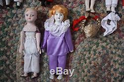 Vintage Lot of 24 Silvestri Ceramic Dolls Parts Some New