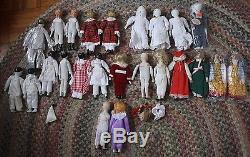 Vintage Lot of 24 Silvestri Ceramic Dolls Parts Some New