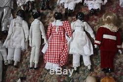 Vintage Lot of 24 Silvestri Ceramic Dolls Parts Some New