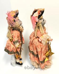 Vintage MA. RA. EL. Girardi Mariano Venetian Porcelain Cat Doll Couple Set & Box