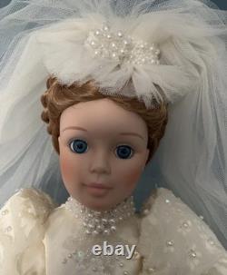 Vintage Madame Alexander Bride Porcelain Doll Limited Edition 1989