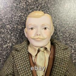 Vintage Male Porcelain 13 Victorian Gentleman Doll OOAK Hand Made 20