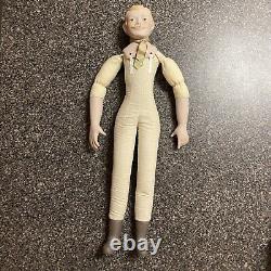 Vintage Male Porcelain 13 Victorian Gentleman Doll OOAK Hand Made 20