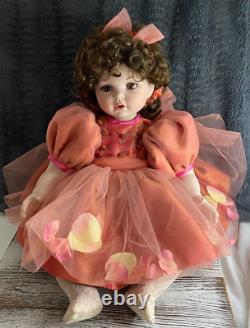 Vintage Marie Osmond Remember Me Coming Up Roses Porcelain Doll Ships Free