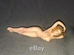 Vintage Miniature Artisan Bisque Nude Bathing Beauty Doll Figurine Cathy Hansen
