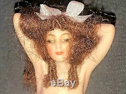 Vintage Miniature Artisan Bisque Nude Bathing Beauty Doll Figurine Jean Pardina