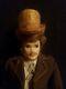 Vintage Miniature Dollhouse Georgian Gentleman Doll Mustache & Top Hat 6.5