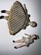 Vintage Miniature Porcelain Dolls Lot Of 2 With Clothing 2 3 Tall