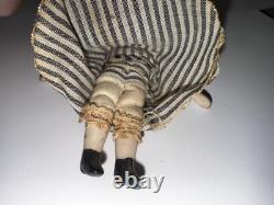 Vintage Miniature Porcelain Dolls Lot of 2 With Clothing 2 3 Tall