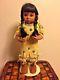 Vintage Native American Indian 14 Doll Pocahontas Turquoise Beads Love Sign