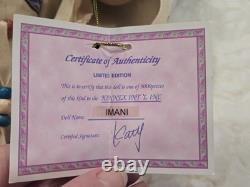 Vintage Native American Porcelain Doll 29 tall Kinnex Dolls Collection Limited