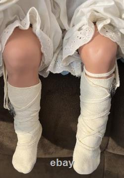 Vintage Native American Porcelain Doll Shay LE 2/260, 26 in, 1995 By RuBert