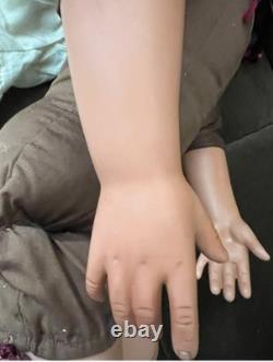 Vintage Native American Porcelain Doll Shay LE 2/260, 26 in, 1995 By RuBert