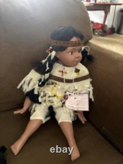 Vintage Native american porcelain dolls In good Condition Sold As Group Or Singl
