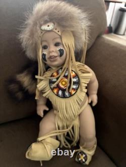 Vintage Native american porcelain dolls In good Condition Sold As Group Or Singl