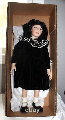 Vintage Nib Federica 1992 Doty Dolls Of Fine Art Porcelain Human Hair/eye Lashes