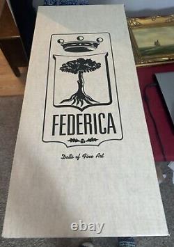 Vintage Nib Federica 1992 Doty Dolls Of Fine Art Porcelain Human Hair/eye Lashes