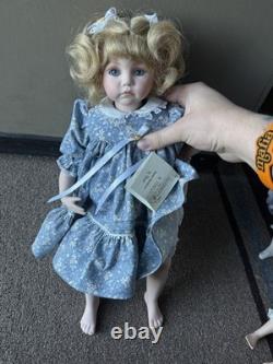 Vintage OOAK Dianna Effner 16 Porcelain Artist Molly Doll Sitting Expressions