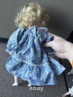 Vintage OOAK Dianna Effner 16 Porcelain Artist Molly Doll Sitting Expressions