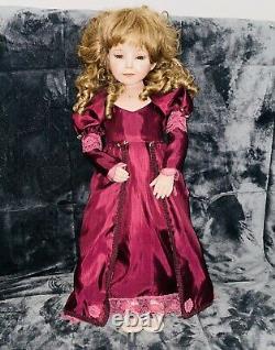 Vintage OOAK Porcelain Doll Amber Dianna Effner 28 In Dress 2000 Expressions