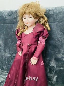 Vintage OOAK Porcelain Doll Amber Dianna Effner 28 In Dress 2000 Expressions