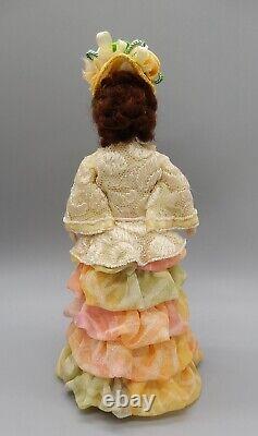 Vintage OOAK Porcelain Victorian Woman Doll Artisan Dollhouse Miniature 112