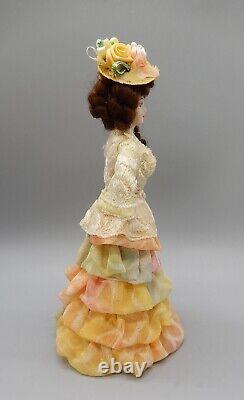 Vintage OOAK Porcelain Victorian Woman Doll Artisan Dollhouse Miniature 112