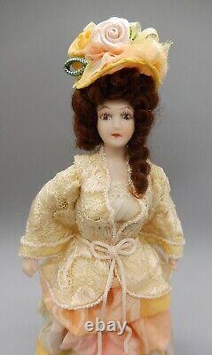 Vintage OOAK Porcelain Victorian Woman Doll Artisan Dollhouse Miniature 112