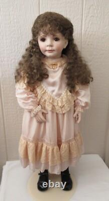 Vintage OOAK Signed Artist Porcelain Doll 30 Rachel Vintage Child's Dress