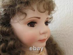 Vintage OOAK Signed Artist Porcelain Doll 30 Rachel Vintage Child's Dress