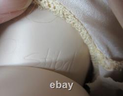 Vintage OOAK Signed Artist Porcelain Doll 30 Rachel Vintage Child's Dress