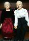 Vintage Old Man/woman Grandma And Grandpa German Bisque Dolls William Wallace Jr