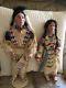 Vintage Pair Native American Indian Man/woman Porcelain Dolls By J Belle