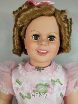 Vintage Patti Playpal Shirley Temple Doll 35 all Porcelain by Danbury Mint