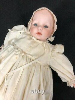 Vintage Pauline Porcelain Doll Joelyn 1983 White Dress