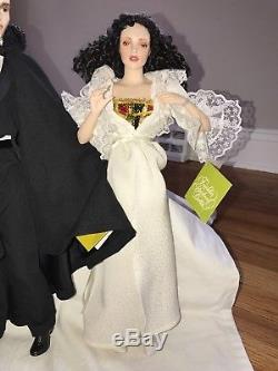 Vintage Phantom Of The Opera Franklin Heirloom Porcelain Dolls, Mint