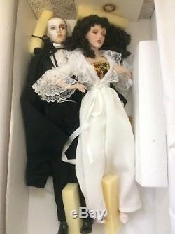 Vintage Phantom Of The Opera Franklin Heirloom Porcelain Dolls Rare Htf 1986