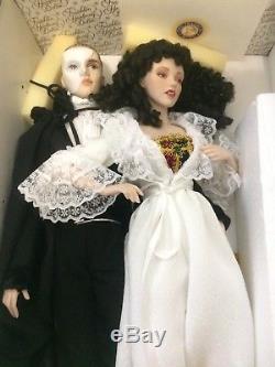 Vintage Phantom Of The Opera Franklin Heirloom Porcelain Dolls Rare Htf 1986