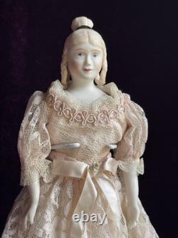 Vintage Porcelain 15 Parian Style Victorian Doll