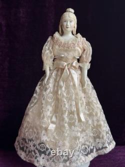 Vintage Porcelain 15 Parian Style Victorian Doll