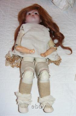 Vintage Porcelain 16 Doll Kid Body Armand Germany 370 Original