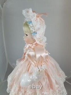 Vintage Porcelain Artist Baby Girl in Lace, Artist Signed by Thelma ReschNIOB