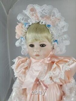 Vintage Porcelain Artist Baby Girl in Lace, Artist Signed by Thelma ReschNIOB