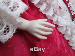 Vintage Porcelain Bisque French Regency Fashion Doll made by Maggie Head Kane