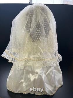 Vintage Porcelain Bride Doll 23 inches tall no box