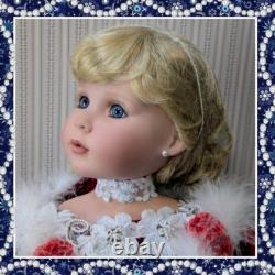 Vintage Porcelain Charlotte Doll -Rustie/ Danbury Mint -30 Tall (1997) Lim Ed