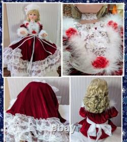 Vintage Porcelain Charlotte Doll -Rustie/ Danbury Mint -30 Tall (1997) Lim Ed