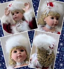 Vintage Porcelain Charlotte Doll -Rustie/ Danbury Mint -30 Tall (1997) Lim Ed